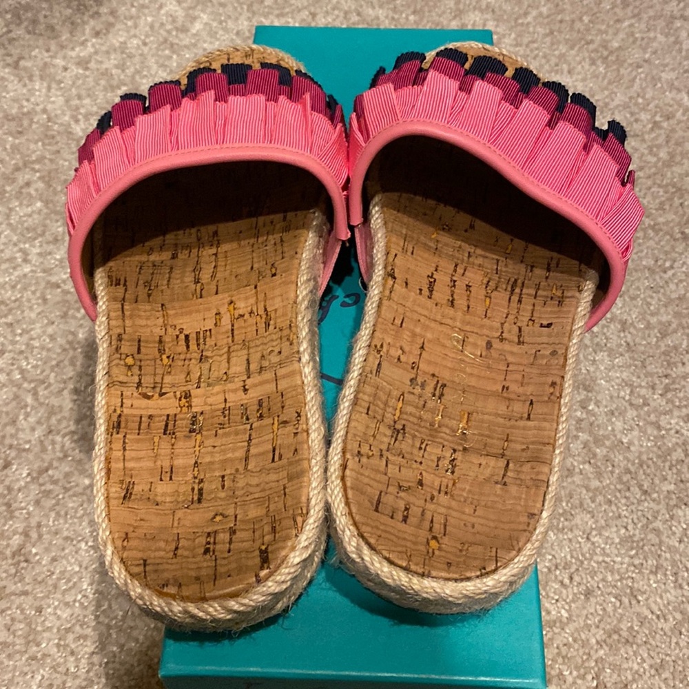 Jack Rogers Size 7 Espadrille Color Block Multi-P… - image 3